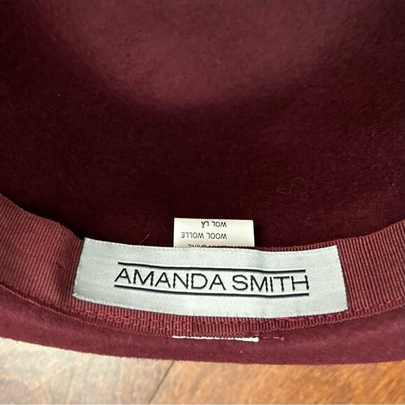 Vintage Amanda Smith Women’s 100% Wool Hat, Burgundy Maroon, 90s Style, Italian - Picture 14 of 14